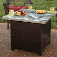 Endless Summer Duval Steel Propane Gas Fire Pit Table