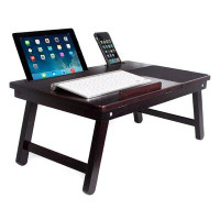 Sofia + Sam Sofia + Sam Multi Tasking Laptop Bed Tray – Bamboo Lap Desk – Folding TV Tray Table – Smartphone Tablet Lap