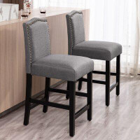 Andover Mills Ashe Solid Wood 24" Counter Stool