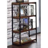 17 Stories Stylish 3-Tier Bookshelf - Durable Wood Construction With Water Resistant Feature