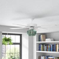 Trent Austin Design 52'' W Almedacheatham 4 - Blade Flush Mount Ceiling Fan with Remote Control and Light Kit Included