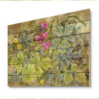 Winston Porter Plants in Flowering Garden - Unframed Graphic Art on Wood