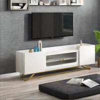 Everly Quinn Tv Stand With Gold Base