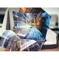 Made in Canada - The Twillery Co. Corwin Abstract Future Industry Pillow