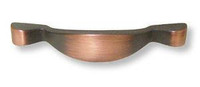 D. Lawless Hardware 3-3/4" Francesca Arched Pull Satin Bronzed Copper