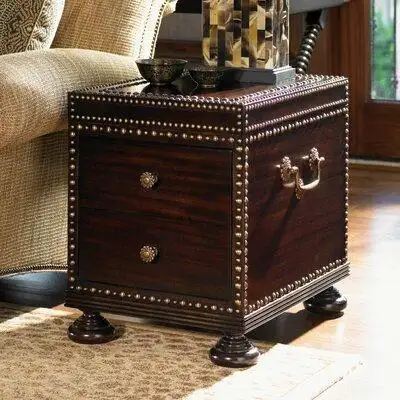 Tommy Bahama Home Royal Kahala Sunset Cay End Table with Storage