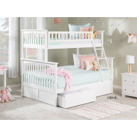 Viv + Rae Blaisdell Twin Over Full Solid Wood Storage Bunk Bed with Pull Out Drawers by Viv + Rae™