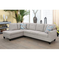 Latitude Run® Adrees 97" Wide Sectional Sofa & Chaise Set -Left Arm Facing Sofa