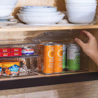 Sorbus Sorbus Pantry Storage Organizer With Lids- Clear Plastic Refrigerator Organizer Bins- Multipurpose & Versatile St