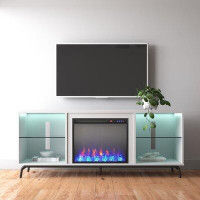 Latitude Run® Azenet TV Stand for TVs up to 70" with Fireplace Included