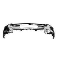 Bumper Face Bar Front Chevrolet Silverado 3500 2015-2019 Chrome Without Sensor With Fog Holes Steel , GM1002849