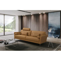 A&J Homes Studio 83.6" Genuine Leather Flared Arm Sofa