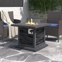 Steelside™ Matteo Stone Propane Gas Fire Pit Table
