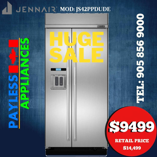 Jenn-Air Pro Style JS42PPDUDE 42 Built In Counter Depth Refrigerator 25.02 Cu. Ft. Capacity Stainless Steel Color in Refrigerators in Mississauga / Peel Region