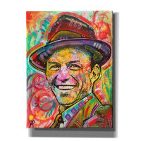 Red Barrel Studio Epic Graffiti 'Frank Sinatra III' By Dean Russo, G Frank Sinatra III by Dean Russo - Wrapped Canvas Pr
