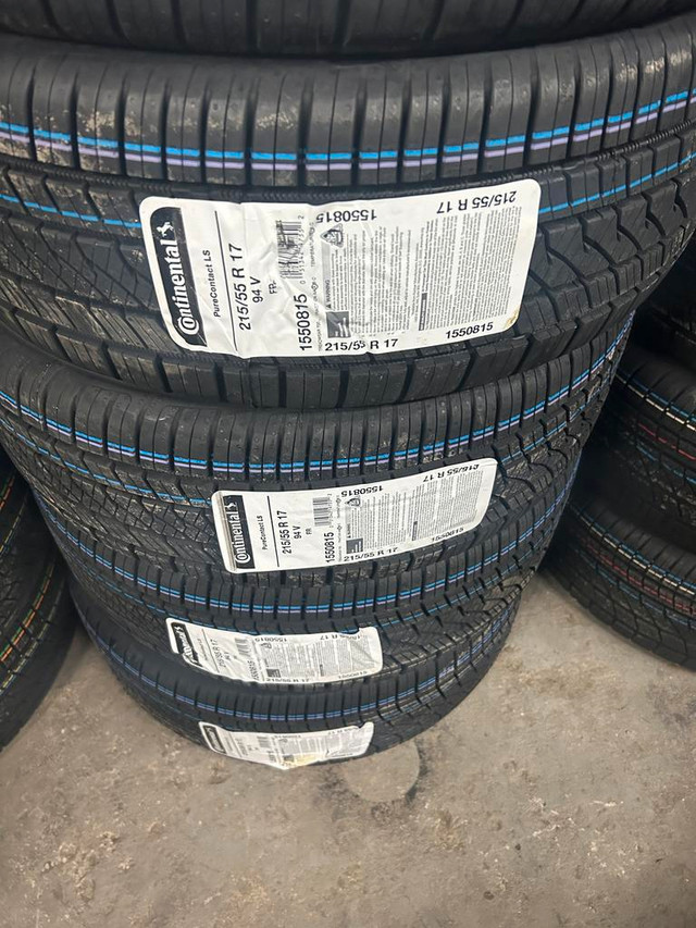 4 Brand New Continental Pure Contact LS 215/55R17 all season tires $70 REBATE!!! *** WallToWallTires.com *** in Tires & Rims in Ottawa / Gatineau Area - Image 2