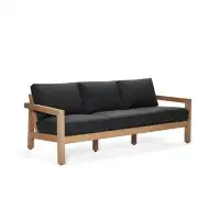 Woodard Sierra 76.77" Wide Outdoor Rectangle Patio Sofa with Cushions