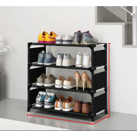 Rebrilliant Simple Household Simple Multi-Layer Dustproof Shoe Rack Housing Shoe Cabinet Door Household Economy