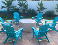 Turquoise  Outdoor Adirondack Lounge Chair Patio Furniture