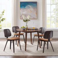 George Oliver Mease Faux Leather Upholstered Dining Side Chair