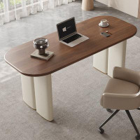 Hokku Designs 55.12" Brown desktop Modern Desk