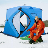NEW 4 PERSON PORTABLE ICE FISHING SHELTER TENT CB260