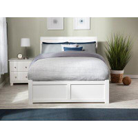 Charlton Home Nystead Full Solid Wood Panel Bed with Trundle by Charlton Home®