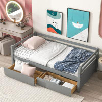 Winston Porter Gytautas Twin 2 Drawer Solid Wood Daybed by Winston Porter