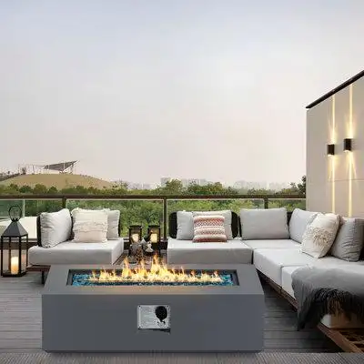 Latitude Run® Propane Outdoor Fire Pit Table