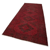 Rug N Carpet Zile Red Vintage Cotton Handmade Area Rug
