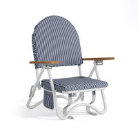 Joss & Main Reclining Beach Chair with Cushion
