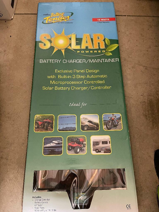 Battery Tender Solar Charger - 15 W  NEW in General Electronics in Hamilton