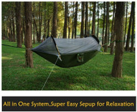 NEW HANGING CAMPING SHELTER HAMMOCK TENT & MOSQUITO NET ZB025