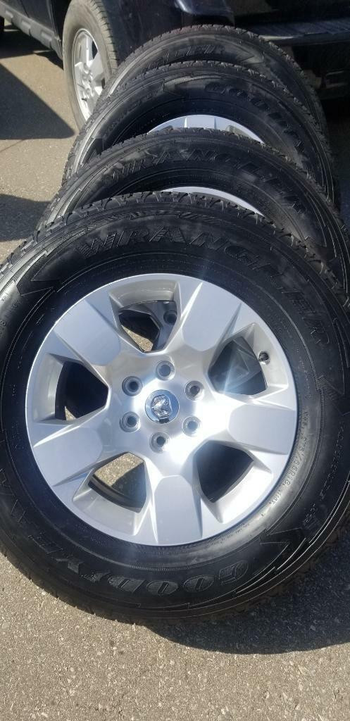 BRAND NEW TAKE OFF  2019 DODGE RAM ( 6 LUG ) 18 INCH WHEELS WITH HIGH PERFORMANCE     GOODYEAR  275 / 65 /  18 TIRES in Tires & Rims in Ontario