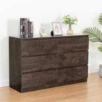 Millwood Pines Drawer Dresser Cabinet, Sideboard, Bar Counter, Buffet Counter, Table Lockers, Three Plus Three Drawers A