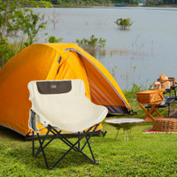 Camping Chair 24" W x 21.3" D x 26" H White