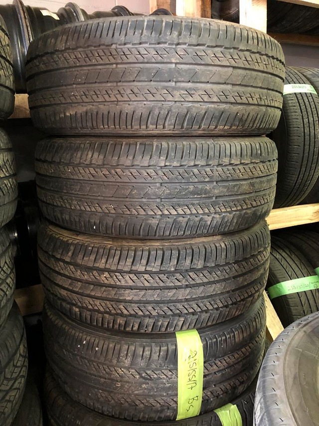 215 55 17 2 Bridgestone Ecopia Used A/S Tires With 70% Tread Left in Tires & Rims in Toronto (GTA)