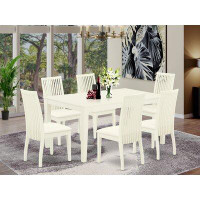 Winston Porter Galestown 6 - Person Solid Wood Dining Set