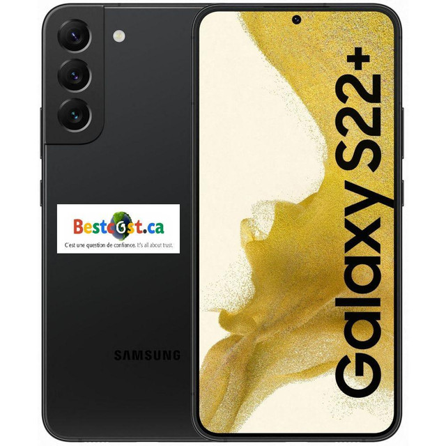Samsung Galaxy S22+ 5G 128GB SM-S906WZKAXAC Smartphone - Black Phatom - WE SHIP EVERYWHERE IN CANADA ! - BESTCOST.CA in Cell Phones