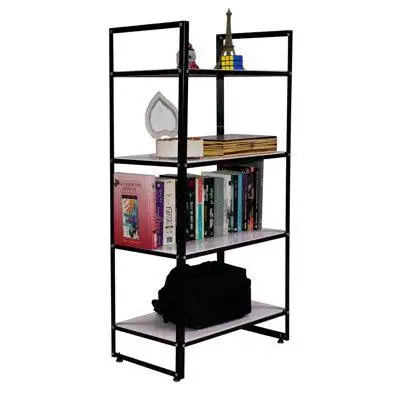 This metal bookcase and shelving unit is both stylish and functional providing the perfect solution...