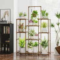 Arlmont & Co. Plant Stand Indoor Outdoor Large Plant Shelf