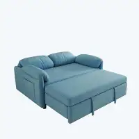 Latitude Run® 54 "velvet sofa sofa bed for living room retractable bed