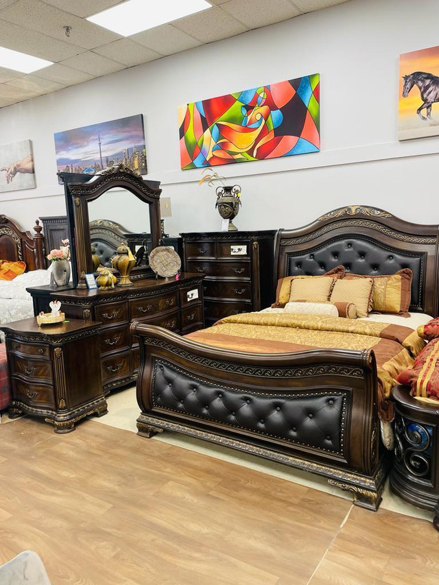 Solid Wood  Bedroom Sets on Great Discounts! Furniture SALE!! in Beds & Mattresses in Windsor Region - Image 4