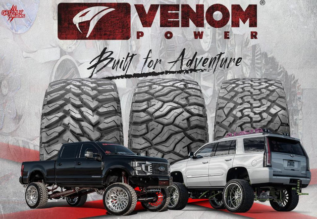 33 35 37 Venom Power Tires !! Mud Tires RT Tires Rugged All Terrains in 10 PLY! FREE SHIPPING!!! in Tires & Rims in Alberta