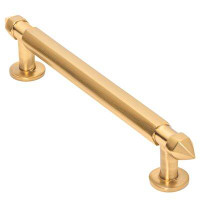Wisdom Stone Wisdom Stone Spire 5-in Centre to Centre Brushed Gold Cylindrical Bar Drawer Pulls