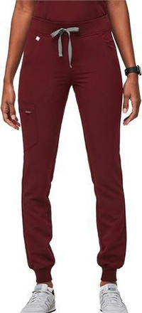 Medium - FIGS Zamora Jogger Style Scrub Pants for Women - Burgundy, M
