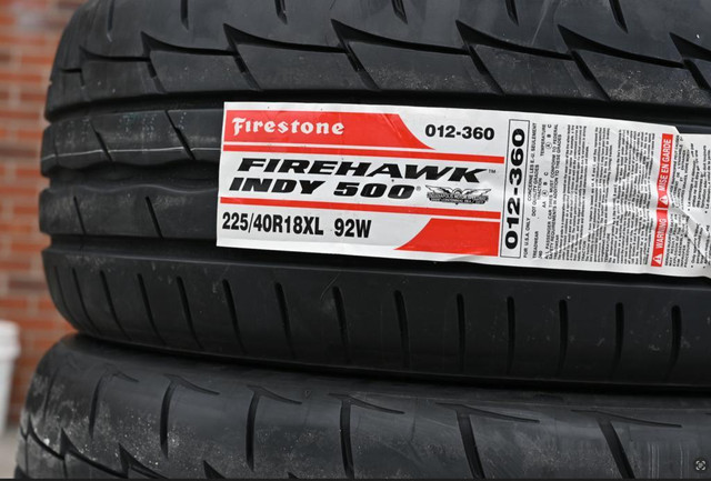 Call/Text 289 654 7494 New(4Pcs) 225/40R18 Summer Tires 4741 Firestone Firehawk Indy500 225/40/18 Tire GTi Golf Civic in Tires & Rims in Toronto (GTA) - Image 2