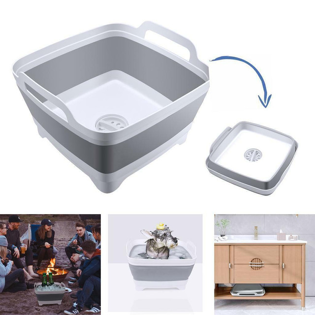 NEW COLLAPSIBLE LARGE POP UP SINK WASH BASIN H1134 in Kitchen & Dining Wares in Alberta