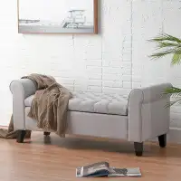 Red Barrel Studio Upholstered Storage Bench for Bedroom