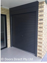 NEW BLACK Roll-Up Doors. Now available in Canada! 5’ x 7’, 6&#39; x 7&#39;, 7&#39; x 7&#39; Shed Roll-up Door $755.00 &a